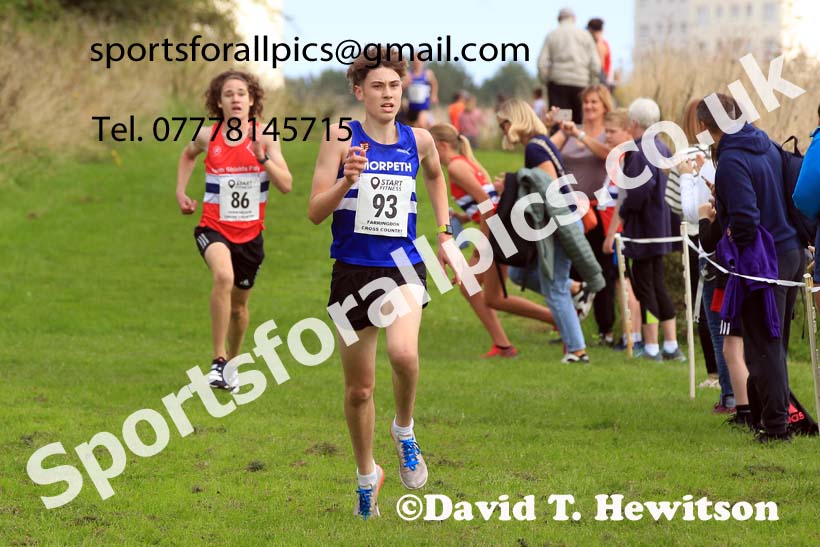 Mens and Womens under-17s, Farringdon Cross Country Relays, Sunderland.  Photo: David T. Hewitson/Sports for All Pics
